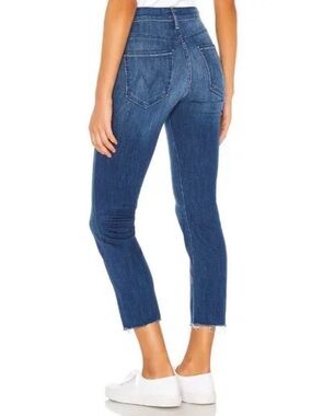 MOTHER mid rise Dazzler Ankle in Squeeze It Crop Stretch size 25